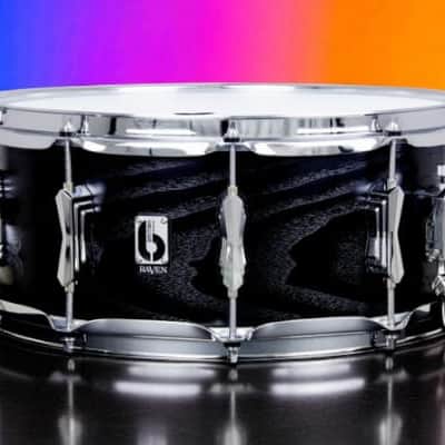 British Drum Co. Raven 14"x6" Snare Drum - Maple/Cherry, Handcrafted UK image 1