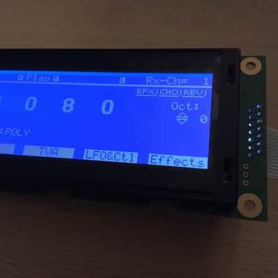 New blue display for Roland Jv 2080 image 4