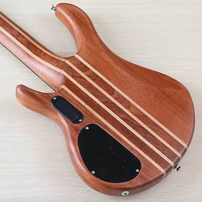 5 String Electric Bass, Ash Wood Top Body, Maple Neck Through Neck, 24 Frets Fingerboard image 3