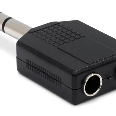 HOSA GPP-359 Dual Headphone Headset Adaptor - Dual 1/4" TRS to 1/4" TRS image 2