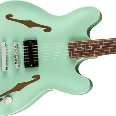 Fender Tom DeLonge Starcaster Rosewood Fingerboard, Chrome Hardware - Satin Surf Green image 5