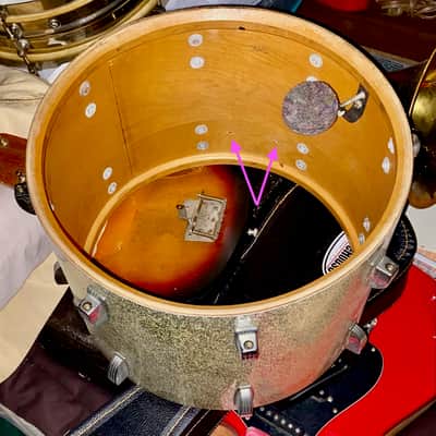 Ludwig Parade Snare Drum No. 972 1970's Snare/Tom 10" x 14" Shell image 2