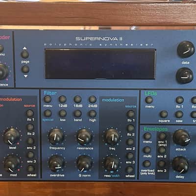 Novation Supernova II 24-Voice Rackmount Virtual Analog Synthesizer 2000 - Blue