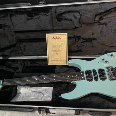 NEW ! Jackson Custom Shop Dinky HSH - Roasted Maple Neck & Ebony Fretboard - DK - Daphne Blue - Authorized Dealer - 8.1 lbs - G06676 image 14