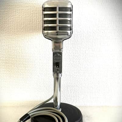 Vintage 1950's Electro-Voice 911 Crystal Microphone-hot output-w/cable-stand image 1