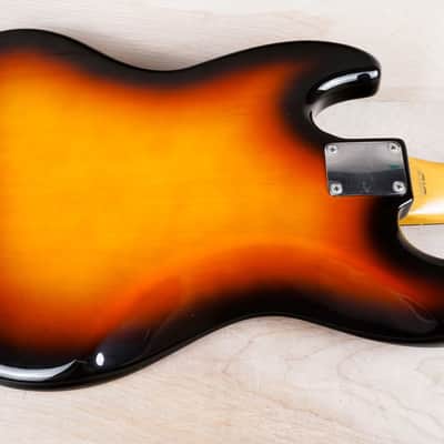 Fender JB-62 Jazz Bass '62 Reissue MIJ 1994 Sunburst Japan w/ Hard Case image 12
