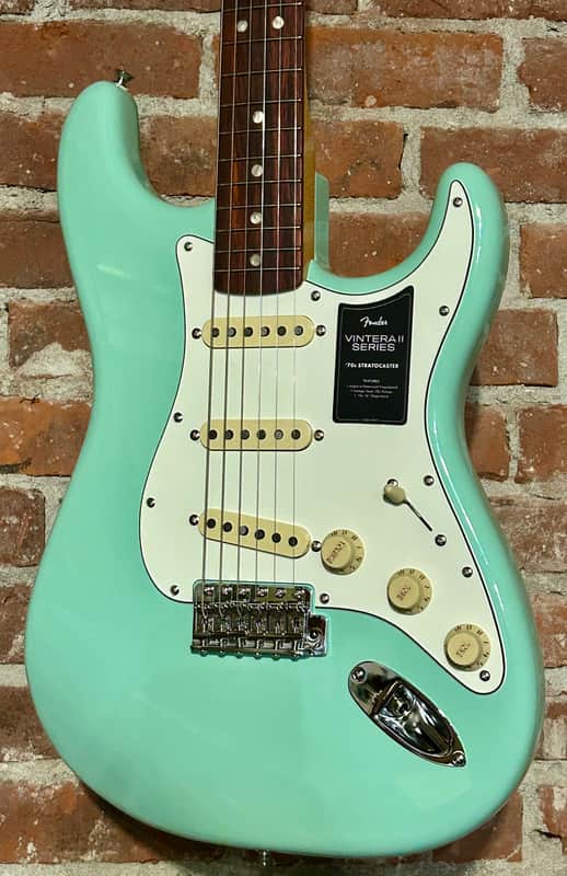 Fender Vintera II '70s Stratocaster Electric GuitarRosewood Fretboard - Surf Green. Buy Indie, Shop Small & Be Happy ! image 1