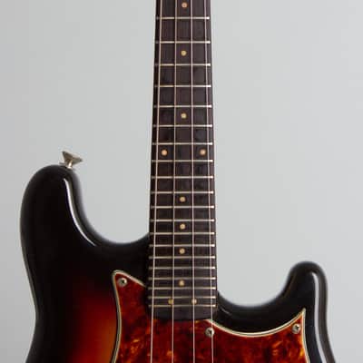 Fender Solid Body Electric Mandolin (1963), ser. #01614, original white tolex hard shell case. image 8