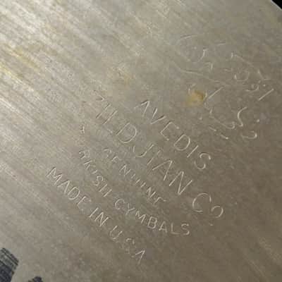 1980's Avedis ZILDJIAN 16" MEDIUM-THIN CRASH CYMBAL! LOT RK980 image 4