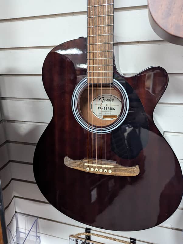Fender FA135cE acoustic electric guitar 2026 - Polish dark mahogany cutaway image 1