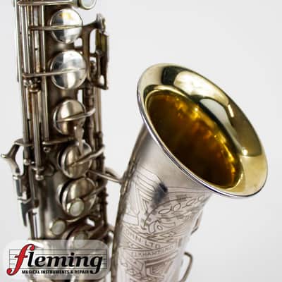 Conn New Wonder Transitional Alto Saxophone - Silver Plate, Gold Wash Bell, 1932 image 14