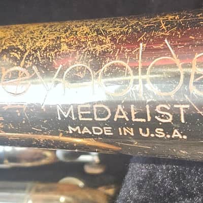 Reynolds Medalist Trumpet, USA, Brass with 7C mouthpiece, case, good condition image 3
