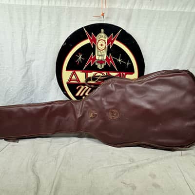 Artistic Products Company (Victoria) Vintage Plasti-Leather (Leather/Vinyl) Gig Bag 1950s - Brown image 4
