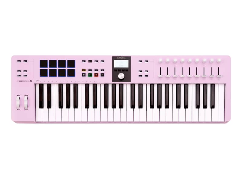Arturia KeyLab Essential 49 Mk3 MIDI Keyboard Controller (Rose Quartz) image 1
