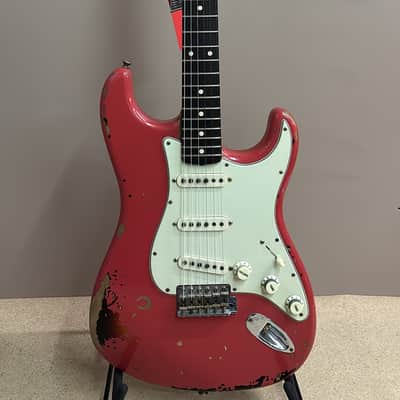 Fender Custom Shop Michael Landau '63 Stratocaster Relic 2024 - Fiesta Red over 3-Color Sunburst image 1
