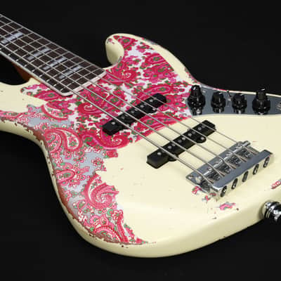 Dhatarattha DEB5 Jazz Bass 5 string - PAISLEY RELIC(Factory Mint Promotional Unit) image 5