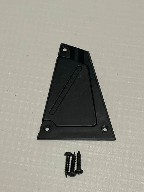 2010's Ibanez RG & S Series Guitar Black Factory Truss Rod Access Cover 1 Ply image 1