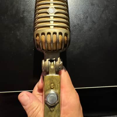 Custom Worn Bronze/Gold Shure Super 55 Deluxe Supercardioid Dynamic Microphone Lights Up image 1