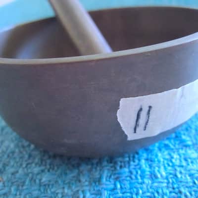 Japanese Rin Singing Bowl Cup Chime with Striker - Vintage image 4