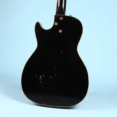 Silvertone 1420 Vintage Stratotone Black Electric Guitar image 22