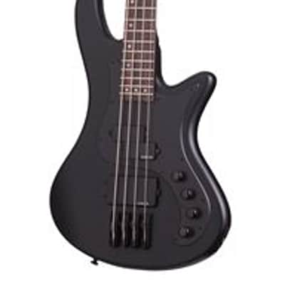Schecter Stiletto Stealth 4 Electric Bass Satin Black image 1