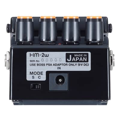 BOSS HM-2W Waza Craft Heavy Metal Distortion Guitar Effects Pedal with Standard and Custom Modes (Orange and Black) image 3