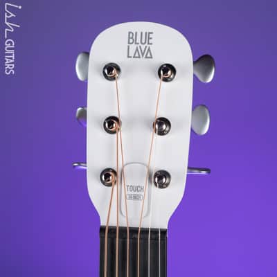 Lava Music Blue Lava Touch Smart Acoustic Guitar Sail White w/ Lite Bag Demo image 6