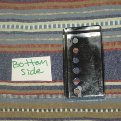 used (light medium relic'd) genuine Gibson PRPC-015 Chrome Bridge Humbucker Cover - BRIDGE pole spacing: 52mm -- 2 and 1/16 inch image 20