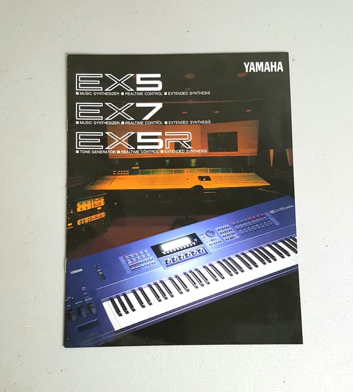 Yamaha EX7 EX5 EX5R Synth Series - Original Brochure! image 1