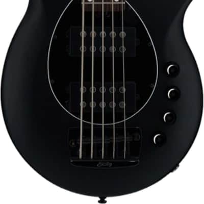 Sterling Bongo5 5-String Bass Guitar, Rosewood Fingerboard, Stealth Black image 2