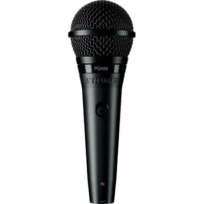 Shure PGA58-XLR Cardioid Dynamic Vocal Microphone with 15ft. XLR-XLR Cable image 1