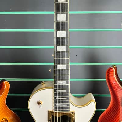 Epiphone Ltd. Ed. Bjorn Gelotte 'Jotun' Les Paul Custom Outfit Bone White 2017 image 7