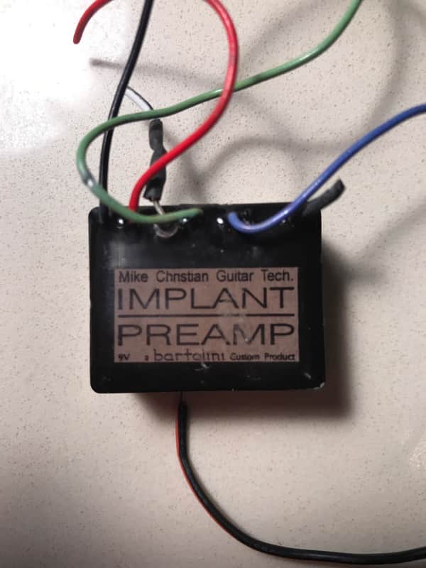 Bartolini Mike Christian Implant Preamp 1999 Piezo Dual Buffer image 1