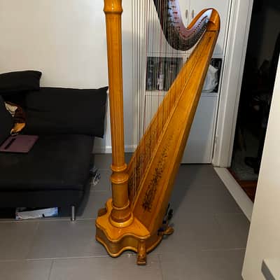Lyon and Healy Style 15 semi grand pedal harp rebuilt excellent image 8