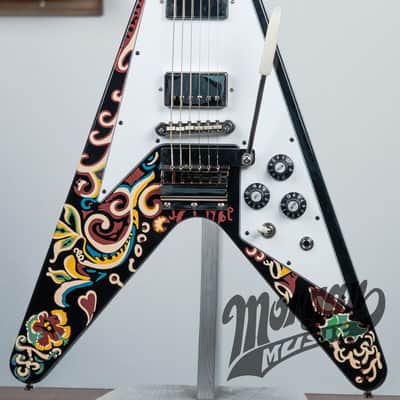 Epiphone Jimi Hendrix Signature "Love Drops" Flying V 2024 - Present - Ebony image 1