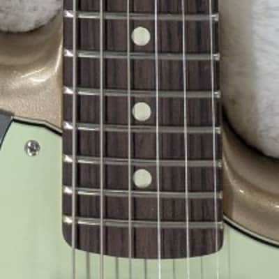 Fender American Professional Classic Jaguar, Rosewood board, Faded Firemist Gold image 7