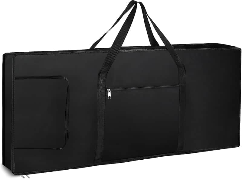 61-Note Keyboard Gig Bag, Soft Piano Case Padded with 6mm Cotton Piano Case with Handles - 39'' x 16" x 6'' image 1