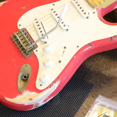 2017 Nash Guitars S57 Ash Electric Guitar Fiesta Red Relic + OHSC image 6