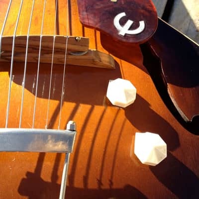 Epiphone Century 1951 Hollow body electric guitar New York pickup Soft V neck Tric case Gibson ES125 image 7