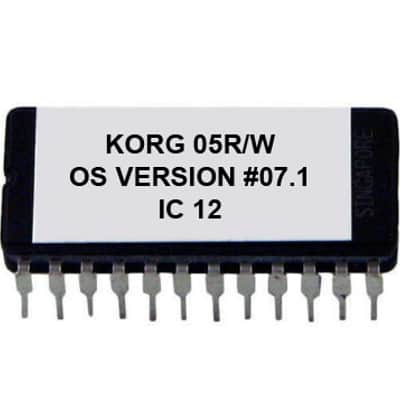 Korg 05R/W - Version #07.1 Firmware Upgrade Update Eprom 05RW Rom
