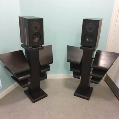 Shun Mook BBC LS3/5a Speakers 1980s - Real Ebony wood image 9