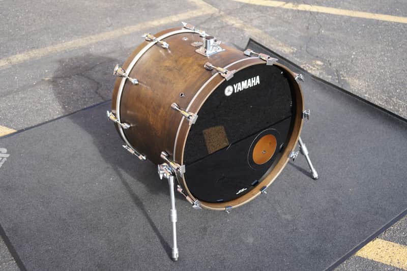 Yamaha/Japan Maple Custom Absolute Series ABD1524T 18x24" Maple Bass Drum - Vintage Black Oil Finish image 1