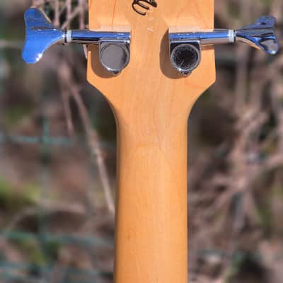 Rare Yamaha BEX4 Semi-Hollow Bass 2000 - Amber Orange - Signed by Billy Sheehan image 2
