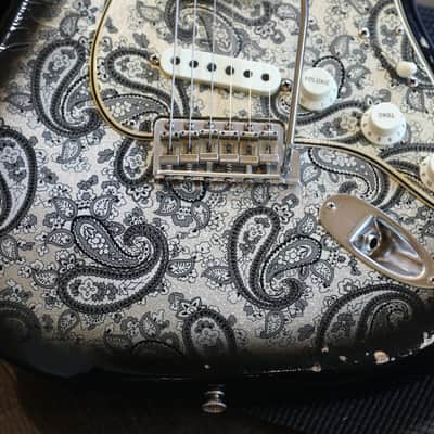 2019 Fender Custom Shop '68 Stratocaster Limited Edition Electric Guitar Black Paisley Relic + COA OHSC image 7