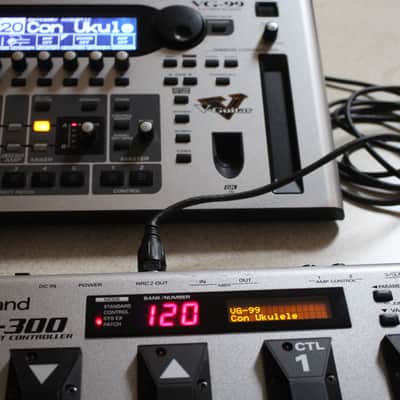 Roland VG-99 V-Guitar Modeling Synth with GK-3 Pickup and FC-300 MIDI Foot Controller - Silver image 23