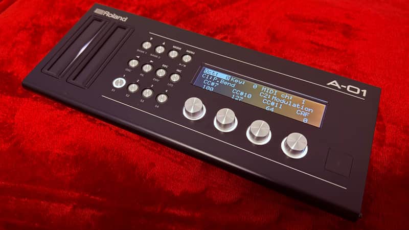 Roland A-01 Boutique Series Controller+Generator Synthesizer Module with K-25m Keyboard 2016 - 2017 - Black image 1