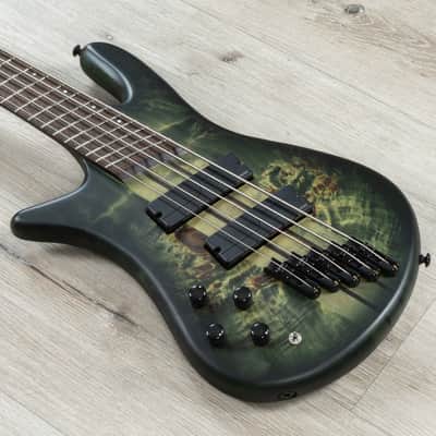 Spector NS Dimension 5 Multi-Scale 5-String Left-Handed Bass, Haunted Moss Matte image 1