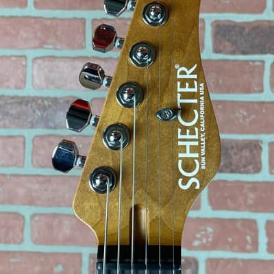 Schecter Sunset Custom-II HSS Electric Guitar - Tiger Eye Satin image 6