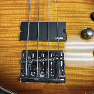 Schecter Omen Extreme-4 Active 4-String Bass 2010s - Vintage Sunburst image 18
