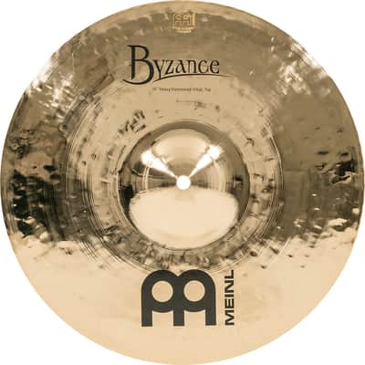 MEINL B14HHH-B Byzance Brilliant Heavy Hammered HiHat 14 Zoll brilliant image 5
